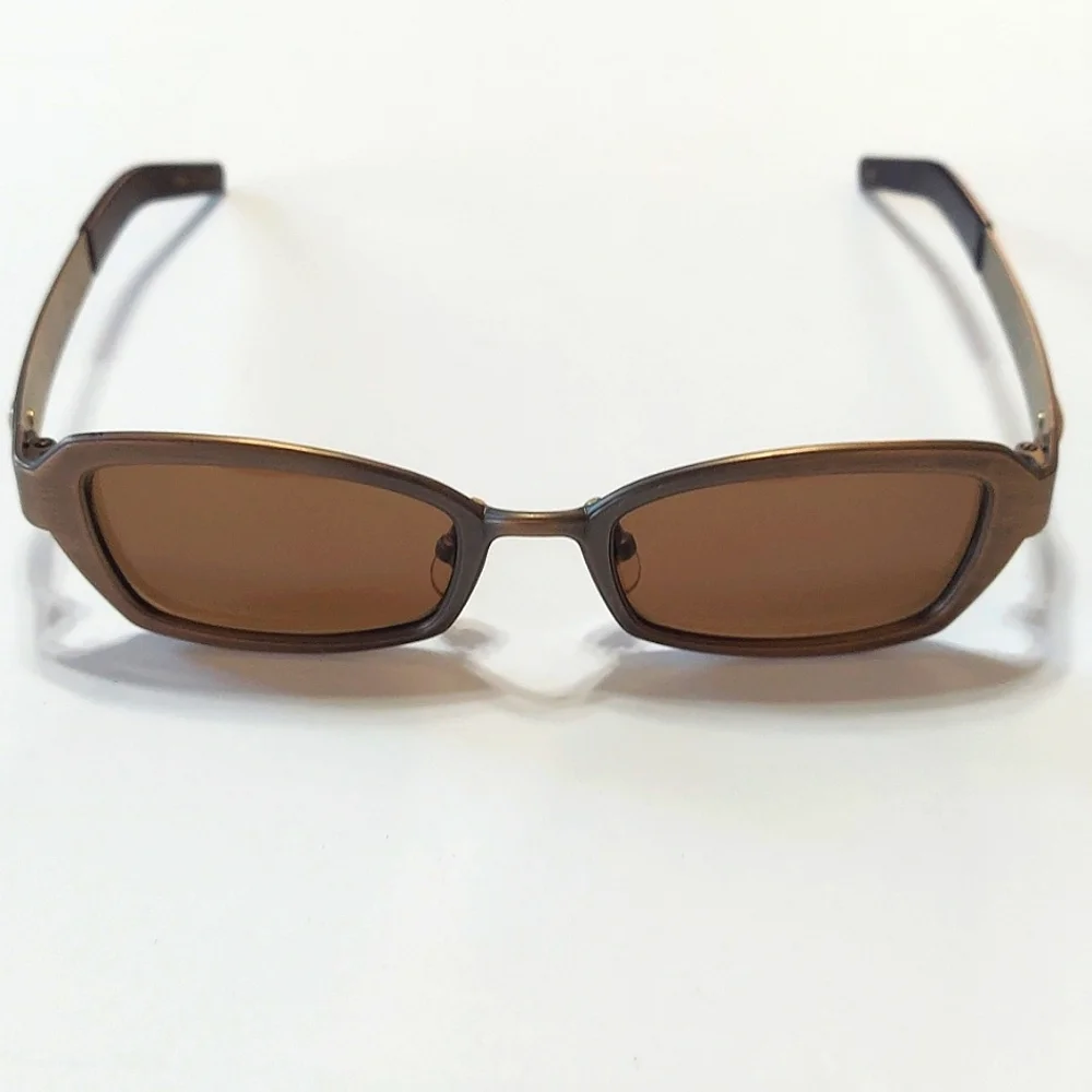 Brown Rectangular Sunglasses - Unbranded Men Accessory